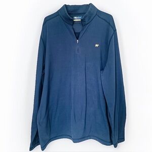 Jack Nicklaus Mens golden bear XL Navy 1/4 Zip Fleece Lined Pullover